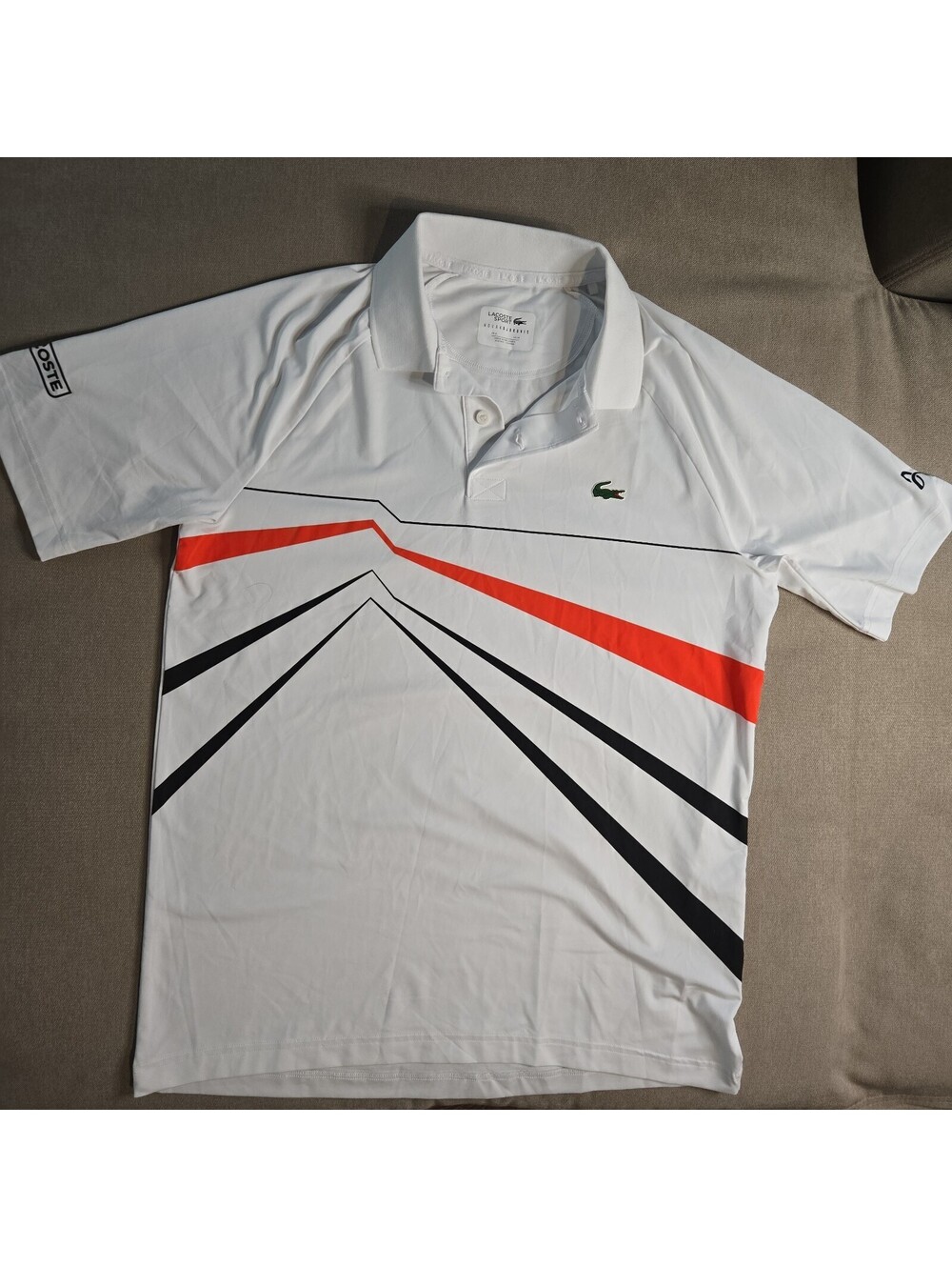 Lacoste Sport Novak Djokovic Original 2025 Tennis Men Polo Shirt Jersey Medium